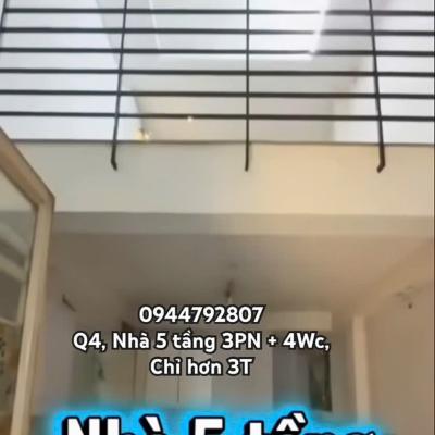 VIDEO NHÀ ĐẸP TÔN ĐẢN, Q4, CHỈ 3T XÍU