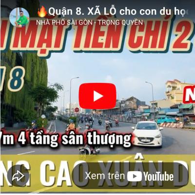 Quận 8. 7tỷ, 3,5x17m, 4 tầng gần mặt tiền Chợ Xóm Củi