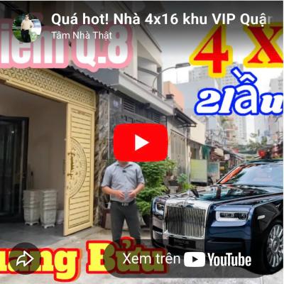 TẠ QUANG BỬU Q.8, 4x16m, Hẻm ô tô, 9.xtỷ